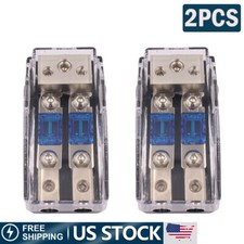 4x 2 Way Mini ANL Blade Fuse Holder Stereo Car Audio Power Distribution Block.