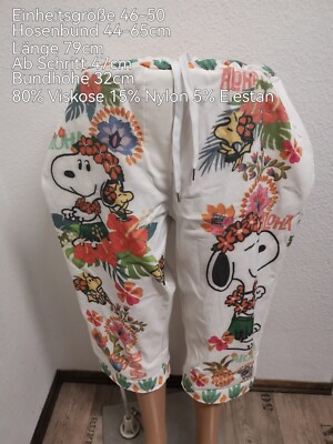 Snoopy Hose Capri Hose Größe 46-50 Einheitsgröße