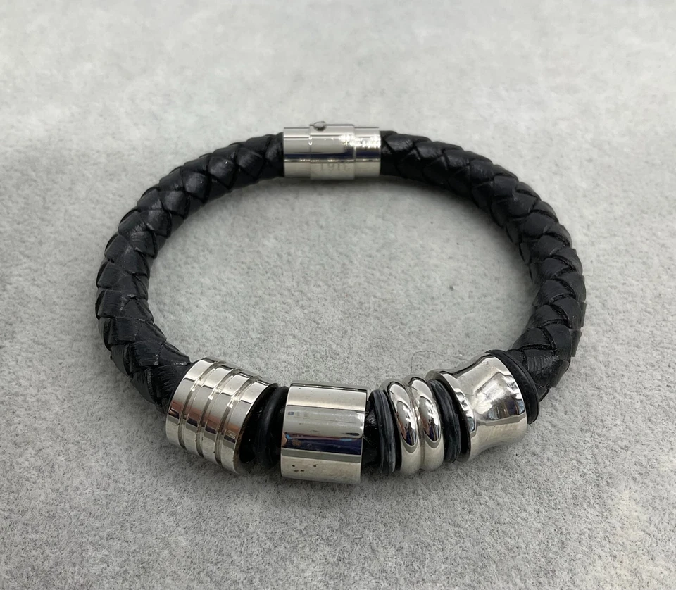 Michael Kors leather & stainless steel bracelet set in box *see description* N6 Foto 3 de 4