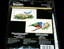 New Birds Cross Stitch Kit Country Bucilla 2 projects Spring Nesting  -S -9