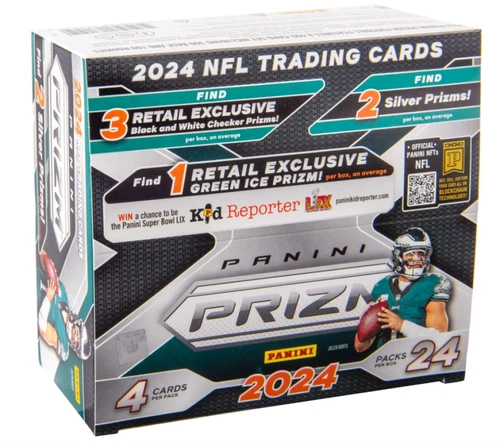 2024 Panini Prizm NFL Football Factory Sealed Retail Box 24 Packs