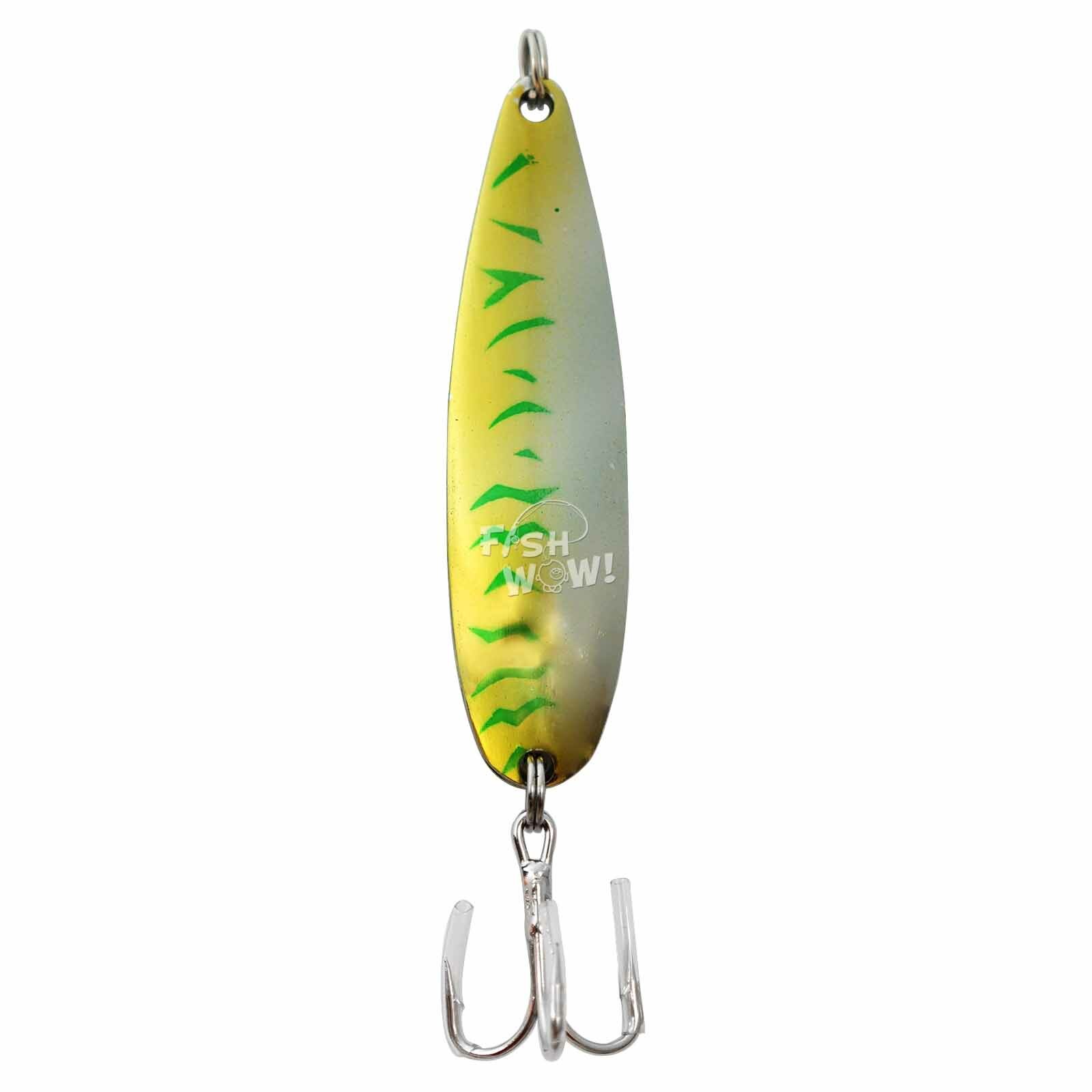 10pcs 2oz Fishing Spoons Trolling Flutter Treble Hook Casting Jigs Mackerel @US - Image 4