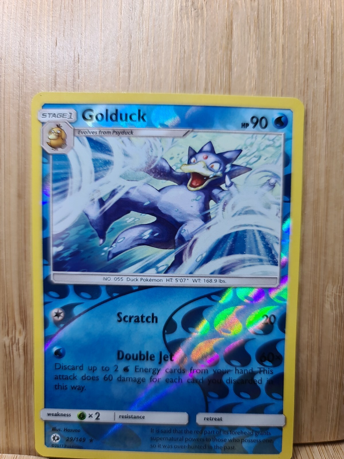 GOLDUCK🏆Reverse Holo 29/149 Sun & Moon (Genuine) Pokemon Card