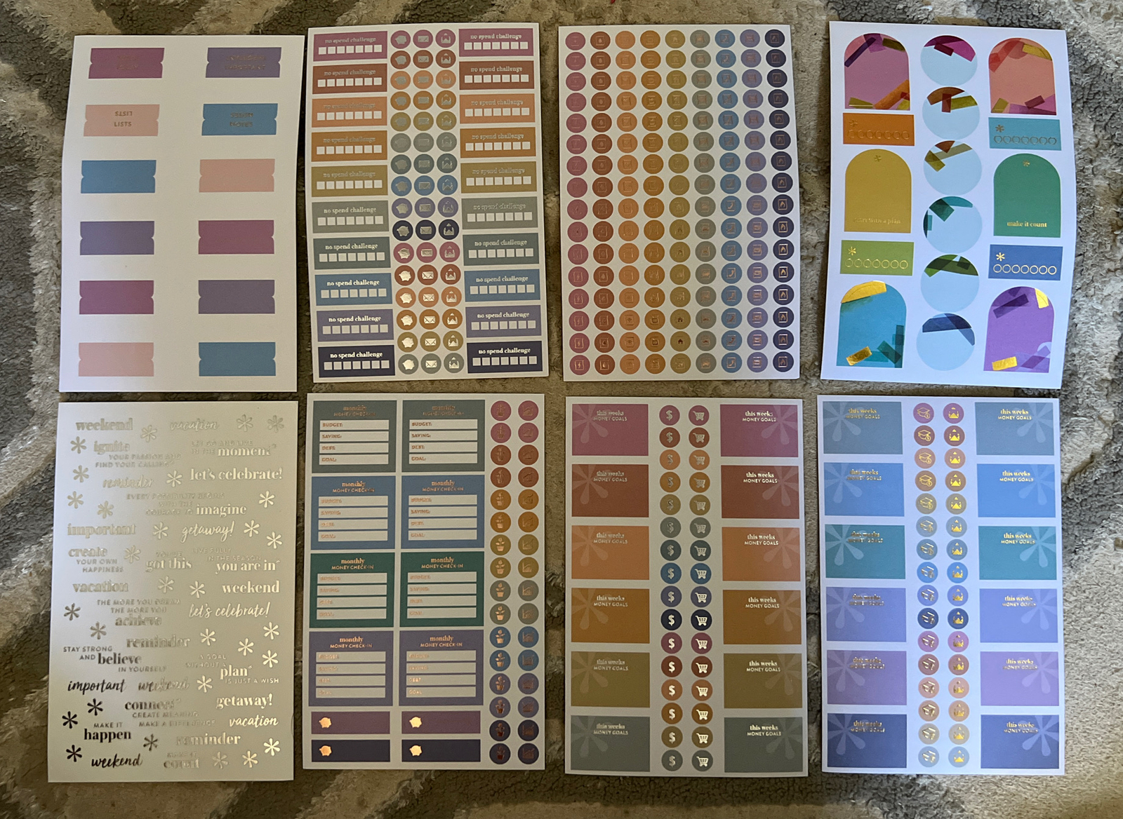 Erin Condren Sticker Sheets (from EC life planners, sticker books) eBay