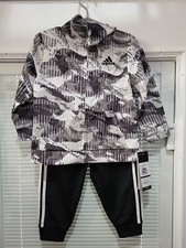 Adidas Boys Blue/Gold 2pc Track Suit  Size 18 Months NWT