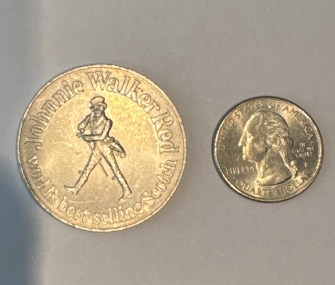 1971 New York Jets Football Schedule - Johnny Walker Red Coin 2-sided