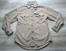 Nwt Faherty Womens Shirt Jacket Xs Spruce Peak Corduroy Bhd-blush Band Wof 2216