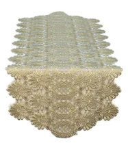 Doily Boutique Table Runner or Doily with Ivory Victorian Lace Handmade