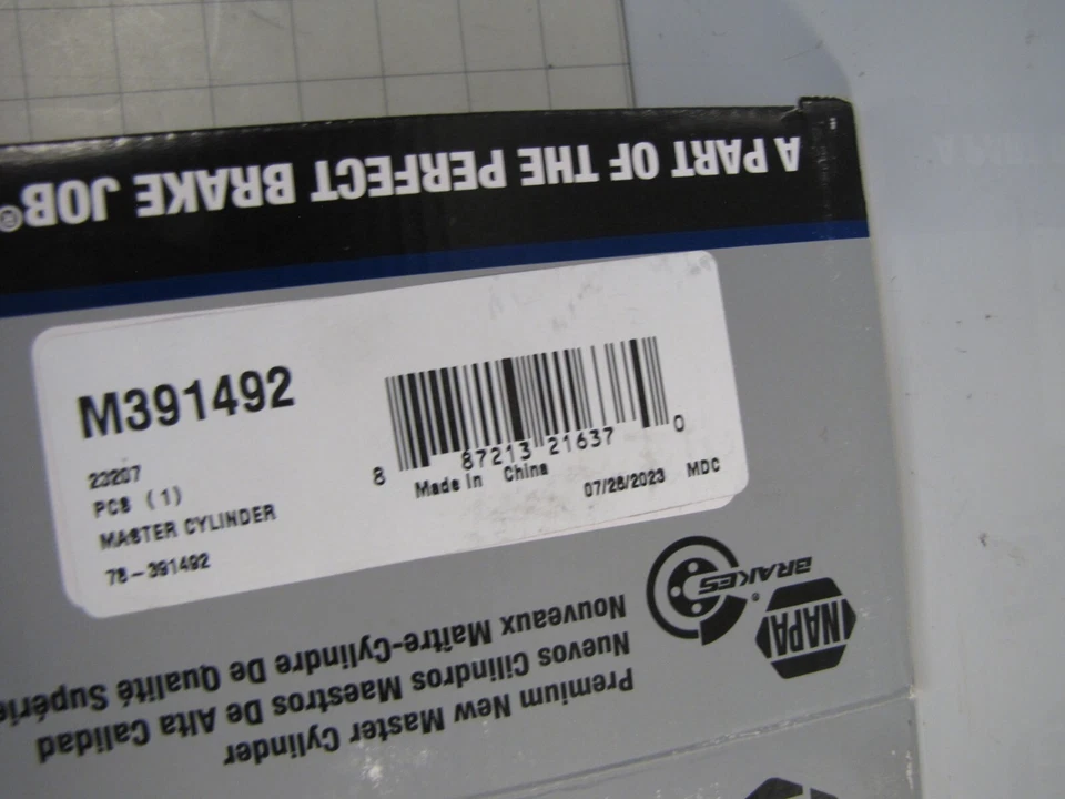 Napa M391492 Brake Master Cylinder for Hyundai Kia NEW - Image 3 of 3