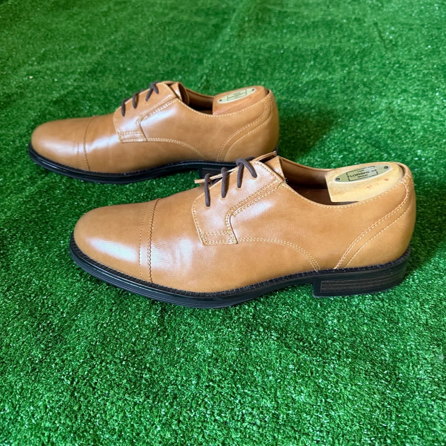 SAOLA Scarpe eleganti casual Oxford marroni stringate George Branford taglia 9