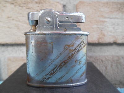 cigarette lighters ebay VINTAGE PENGUIN ETCHED CHROME AUTOMATIC CIGARETTE LIGHTER. UNFIRED!