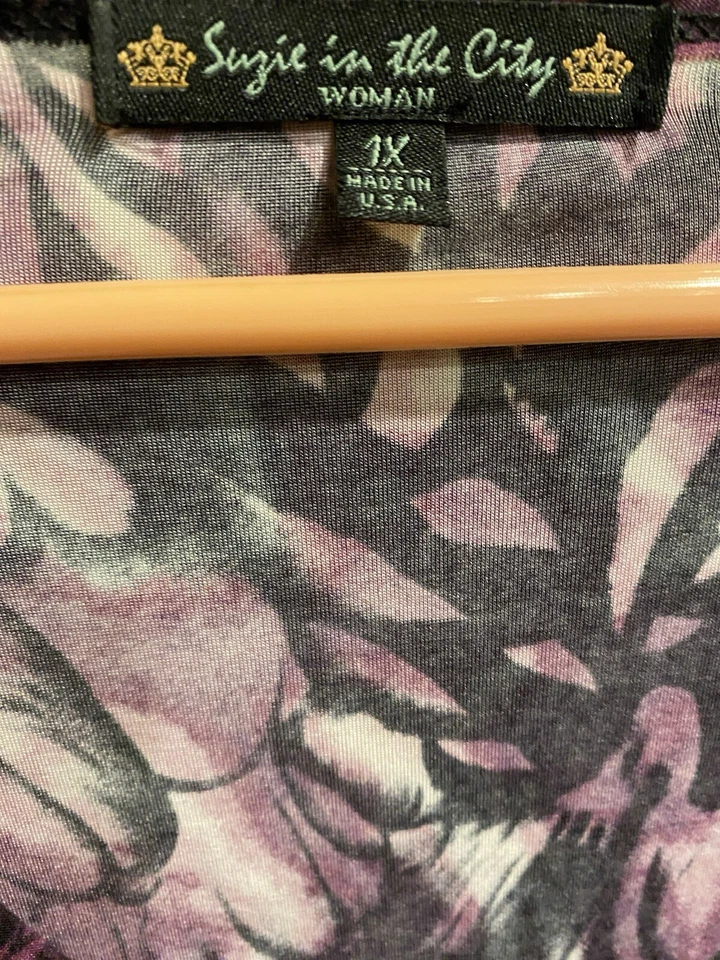 Blusa Suzie In The City Talla Grande 1X Multicolor Mezcla Poliéster Foto 4 de 4