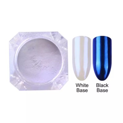 Meerjungfrau Nagel CHROM Aurora Puder Schimmer Einhorn Laser Nails Art Deko