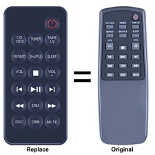 Remote Control For Magnavox MAS100 MAS300,MCM704D Shelf System CD Stereo