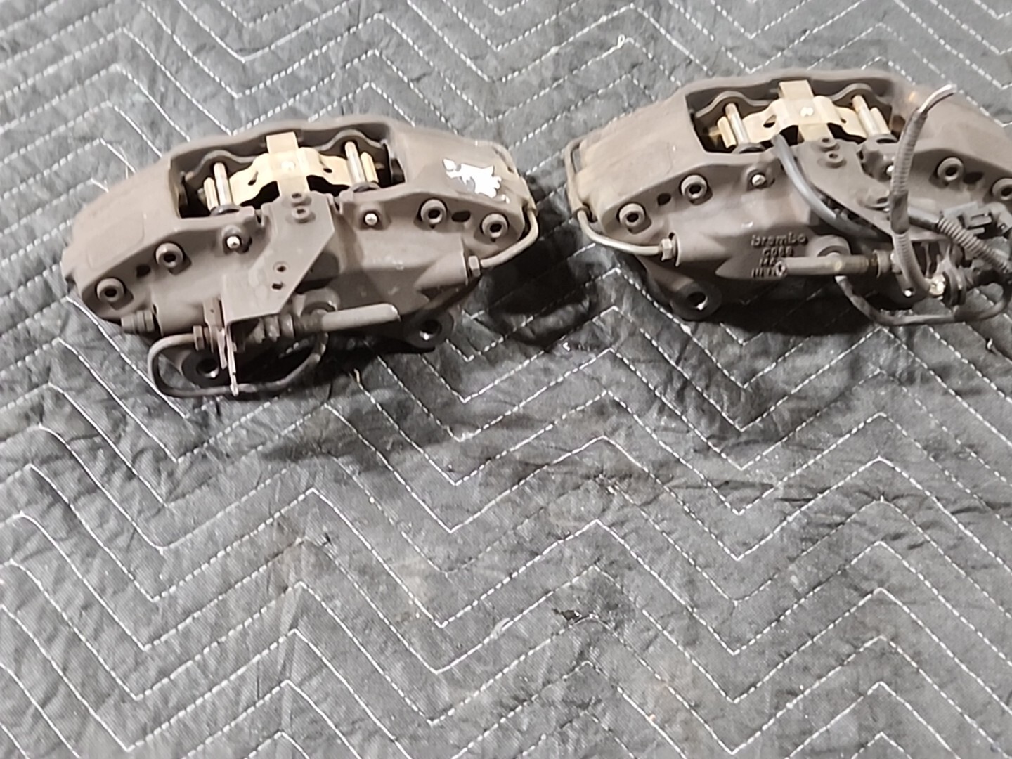 Set 2 Rear Left Right Brake Caliper Black OEM Maserati Ghibli 2015 #0045