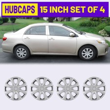 4 Pack15inch Hubcaps For 2009-2019 Toyota Corolla R15 Wheel Rims Cover Snap On