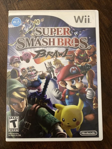 Super Smash Bros. Brawl Nintendo Wii Game Complete with Manual CIB Tested