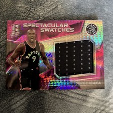 2016-17 Panini Spectra - Spectacular Swatches Pink /49 Serge Ibaka Raptors - #44