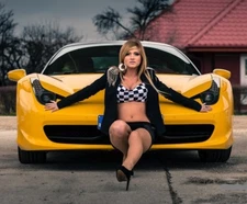 BBR Ferrari 458 Race Car 1 18Racing24Racer Hot Rod12Custom Built43Carousel YELO 