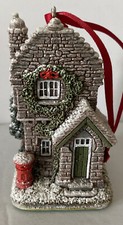 Lilliput Lane Ornament Plum Cottage 1995 Annual Christmas Village Original Box