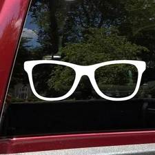Glasses Horn Rimmed Vinyl Decal | Sunglasses Eyeglasses Retro Fashion Hipster