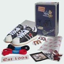 New Adidas Superstar KoRn Shoes - Core Black (IH1313)