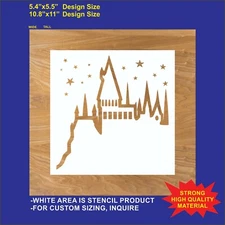 Wizard Castle - Reusable, Flexible  Stencil