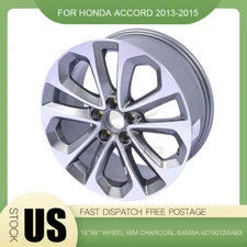 18"x8" Wheel Rim 64048A 42700T2AA83 For Honda Accord 2013-2015 Machined Charcoal