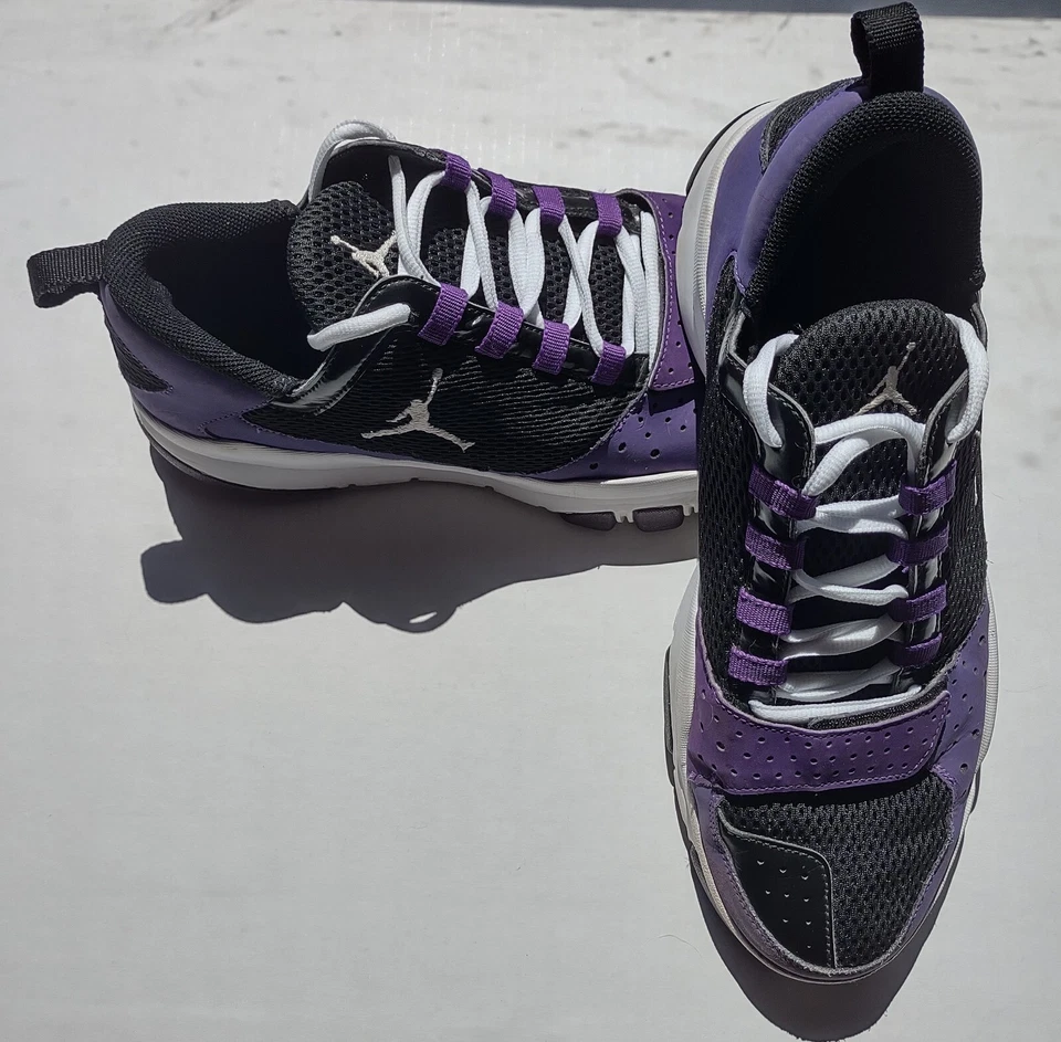 Nike Air Jordan Trunner Dominate 510819-003 Black, White, Purple Men’s US Sz 12 Foto 3 de 4