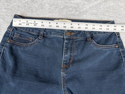 D.Jeans Jeans Womens 6P Blue Denim Skinny Dark Wash Mid Rise Cotton Blend 28x28 - Picture 10 of 17