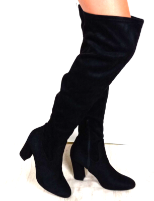 Madden Girl Boots Felize Over Knee Size Black Pull On Party Girl