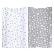2 Pack Changing Pad Cover for Boys  Girls, Soft Unisex Sheets for 32"X16" Pad