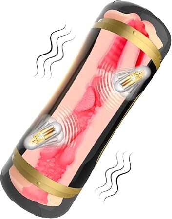 Elektrischer Masturbator Cup für Männer, 2 IN 1 Taschenmuschi zum Mastur