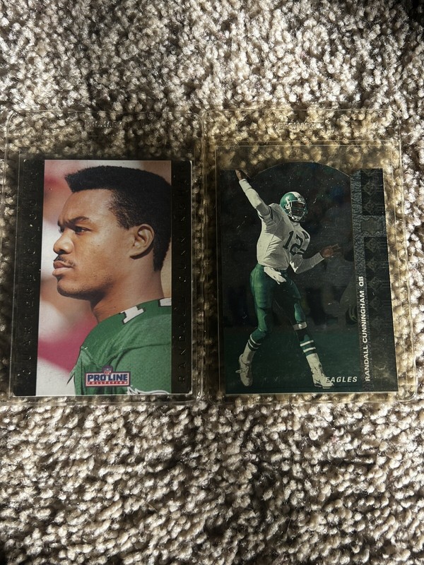 randall cunningham 2 card lot