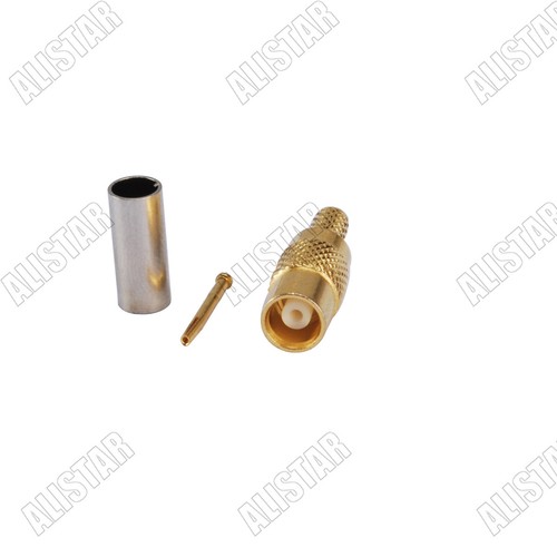 5x MCX Jack Coassiale Donna Connettore Coassiale Saldatrice per Cavo LMR100 RG316 RG174 - Foto 2 di 3