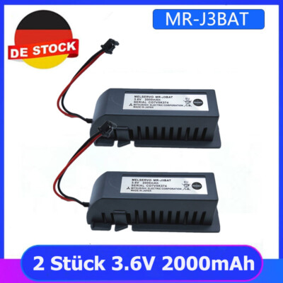 2pcs MR-J3BAT 3.6V 2400mAh Mitsubishi ER6VC119A/B PLC Battery for MELSERVO M70