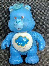 Vintage Care Bears GRUMPY BEAR poseable 3.5" figure 1983 Kenner Blue Rain Cloud