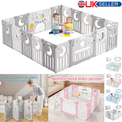 Centre Safety Playard For Kids Baby Playpen 18 Panels Kids Activity Center Safety Play Yard Baby Fence  Toddler UK