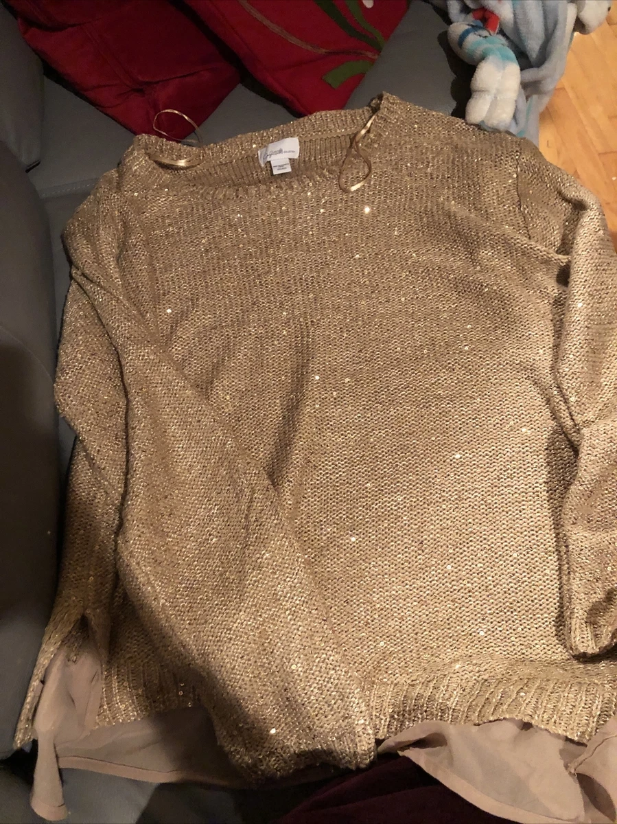 Dressy store gold sweater