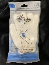 Afterspa Exfoliating Gloves White NEW Sealed