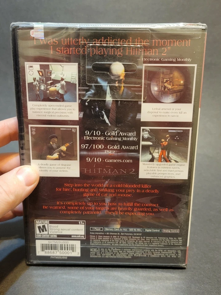 Hitman 2: Silent Assassin (Sony PlayStation 2, 2003) PS2 New Factory Sealed - Image 2 of 3