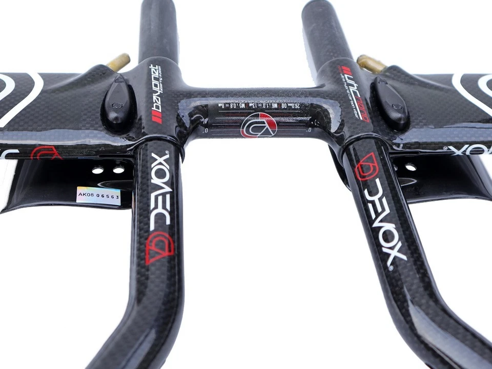 Manillar de fieltro Devox Aero carbono contrarreloj 420 mm 26 mm con adaptador de 31,8 mm Foto 3 de 4