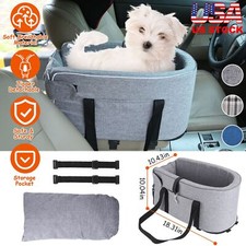 Pet Car Seat Console Storage Pocket Booster Pet Car Seat Portable Pet Travel Bag
