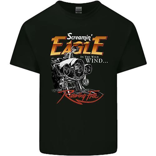 Screaming' Eagle Biker Motorbike Motorcycle Kids T-Shirt Boys Girls - Zdjęcie 3 z 3