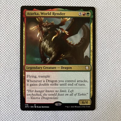 mtg atarka commander deck Atarka, World Render #176 (NM) Commander: Forgotten Realms AFC Magic card deck Atarka, World Render | Tarkir: