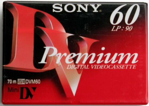 Sony Mini DV Camcorder Kaseta Kaseta wideo 60min SP, 90min LP Nowa Oryginalne opakowanie - Zdjęcie 1 z 4