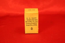 US Navy CRC 954 tube. Rare 1942 and 1943 NOS tubes - Beautiful new in box tubes!