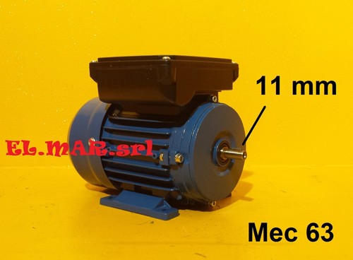 Motore Elettrico Monofase B3 CON PIEDINI giri 2800 1400 900 rpm poli 2 4 6 230 V - Photo 12/56