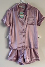 Peter Alexander Girls Powder Pink Classic Shortie PJ Set Size 3 Years RRP$69.95