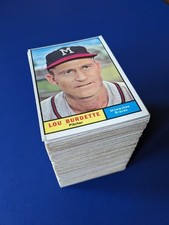 1961 Topps Baseball - 186 Card Lot ~ 25 Rookies ~ VGEX Average ~  NO DUPLICATES